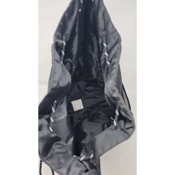 PINK Victorias Secret Drawstring Backpack Bucket Bag Black - Picture 3 of 3